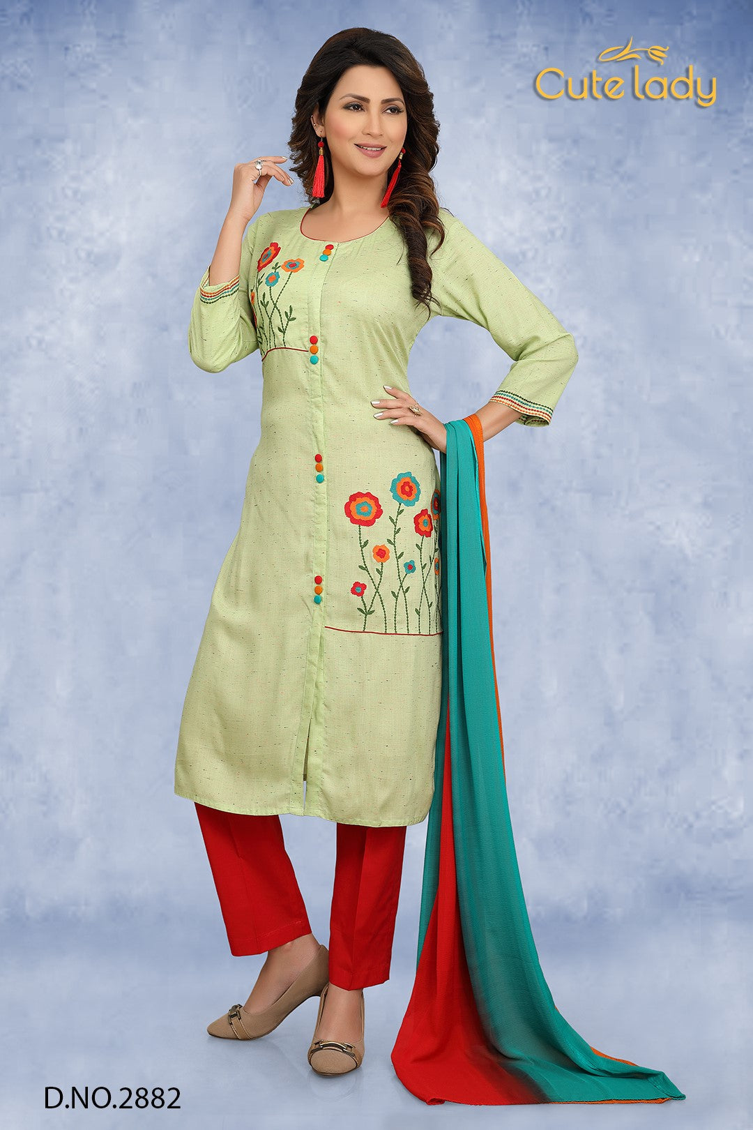 Cotton Suit D.No.2882 (25% DISCOUNT)